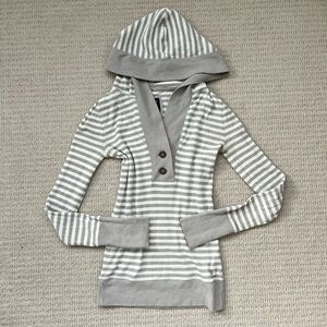 Y2K American Eagle striped henley longsleeve